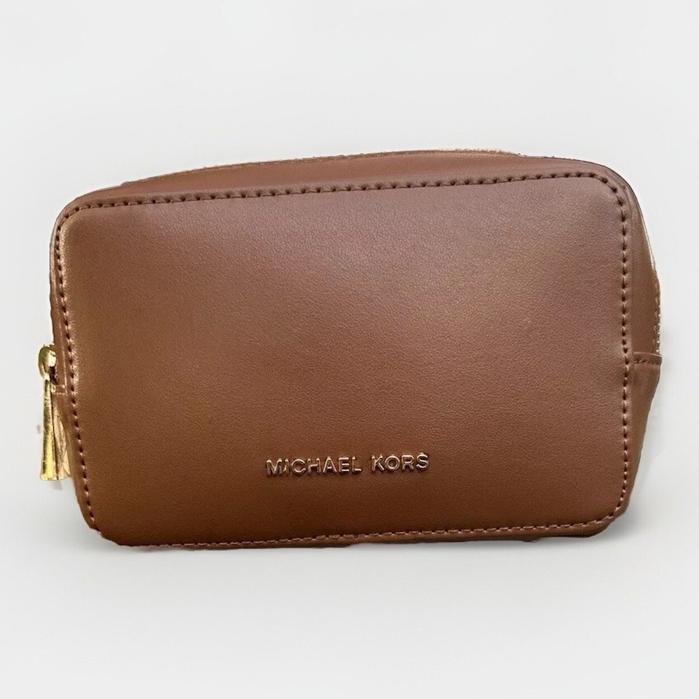 Michael Kors Unisex Leather Belt Waist Bag Fanny Pack L/XL Brown